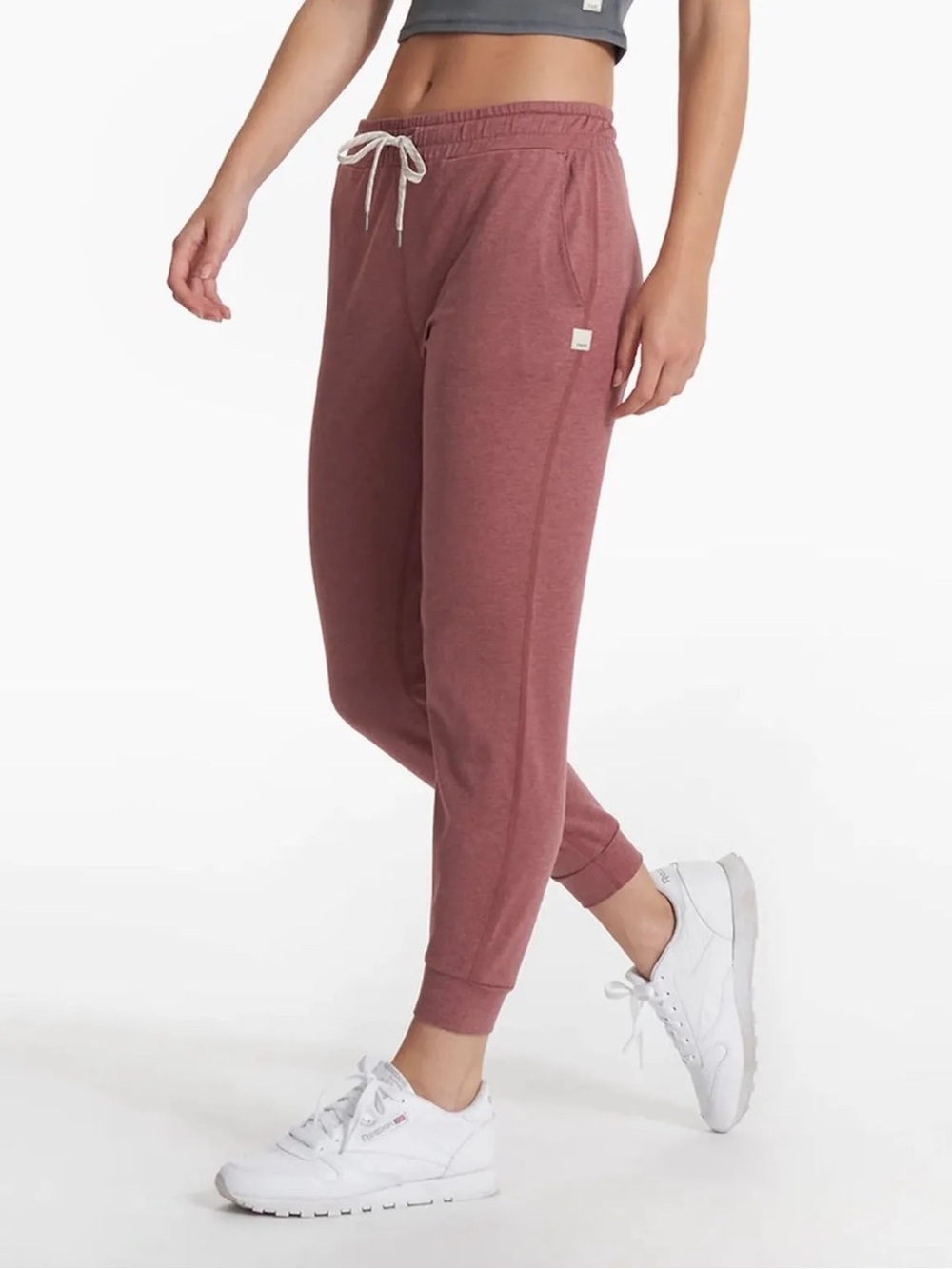 Vuori Cozy Drawstring Joggers in Dusty Rose